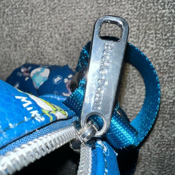 Disney Pixar Monsters Inc Buckle Down Crossbody Bag AOP SULLEY MIKE AND BOO NWOT - Picture 7 of 9